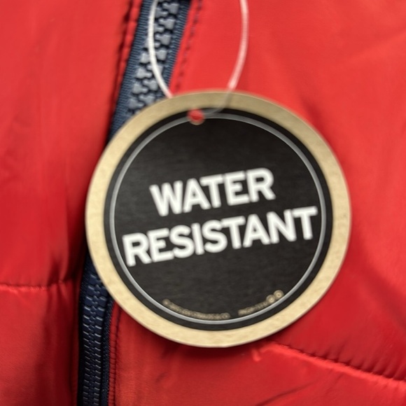 Levi's hooded puffer coat boys M 10-12 yrs. NWT, Red, White & Blue, Warm - Picture 6 of 9